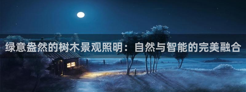 新宝GG以355051：绿意盎然的树木景观照明：自然与智能的完美融合